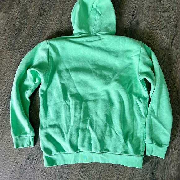 Adidas Originals Trefoil Hoodie Mint Green Size L EUC large - Picture 4 of 4